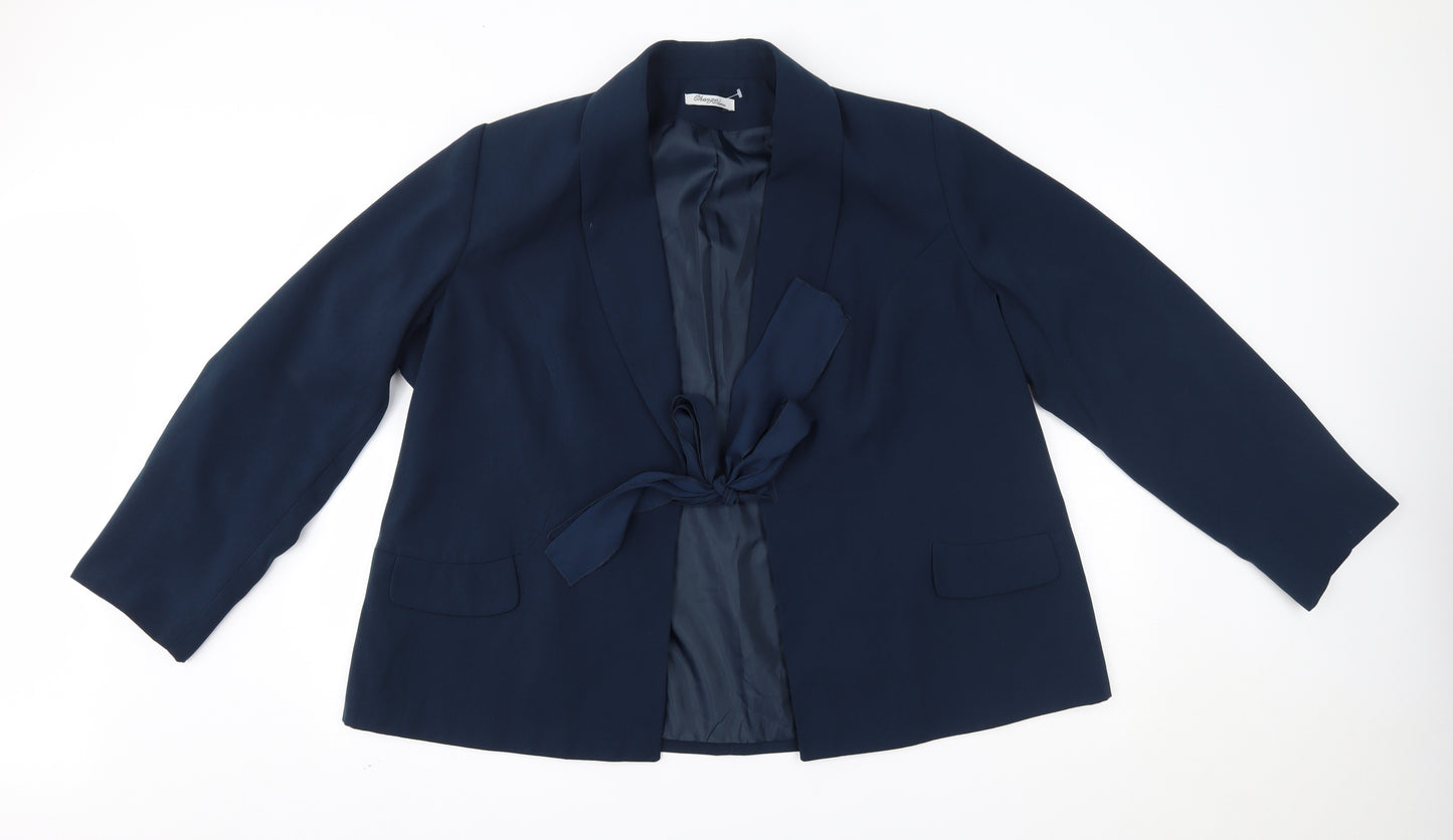 Changes Womens Blue   Jacket Blazer Size 26