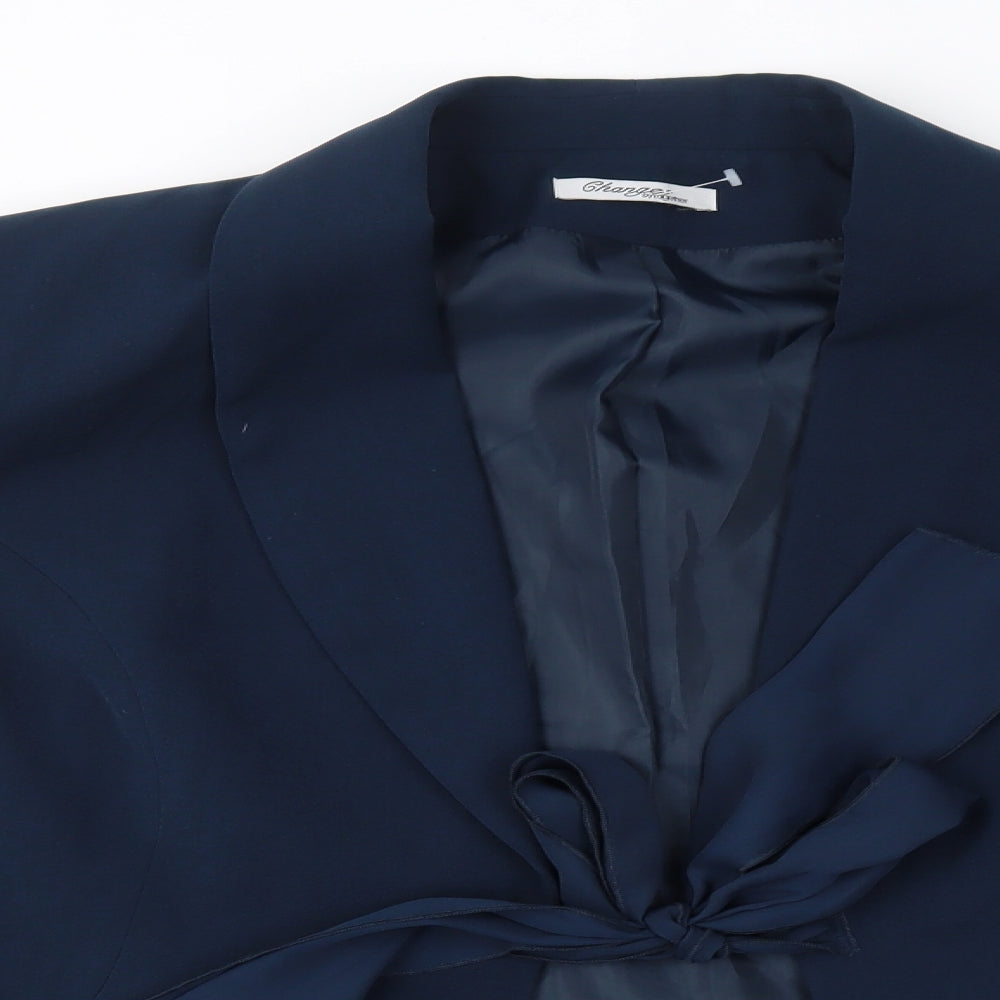 Changes Womens Blue   Jacket Blazer Size 26