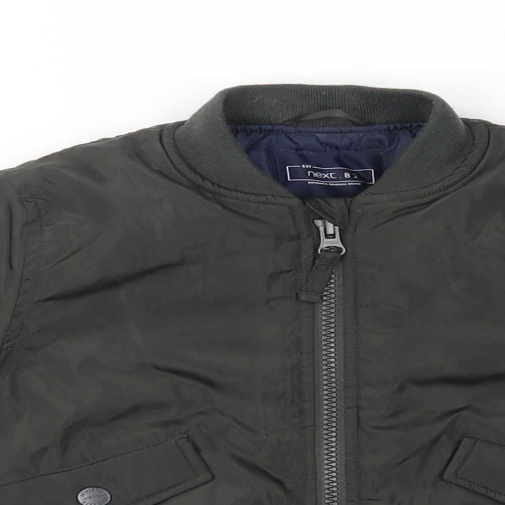 NEXT Boys Grey   Bomber Jacket Jacket Size 2-3 Years