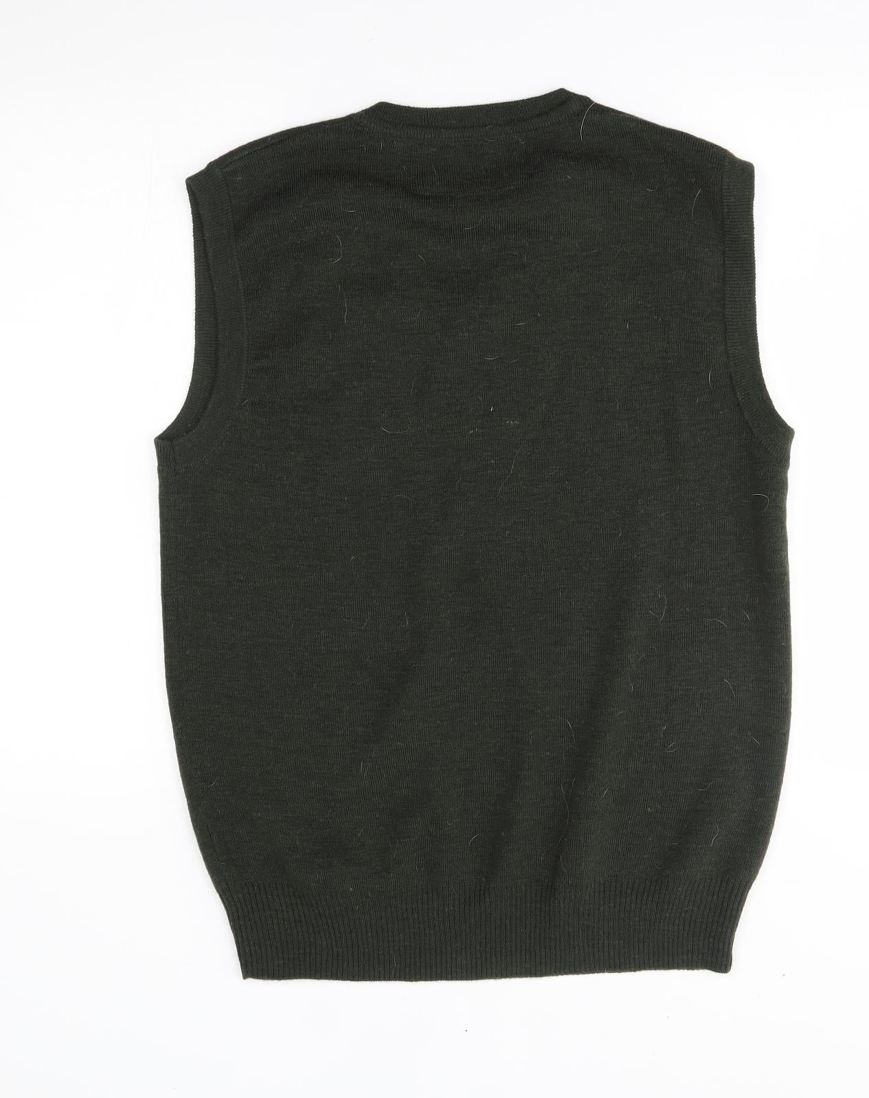 Rydale Mens Green   Vest Jumper Size L
