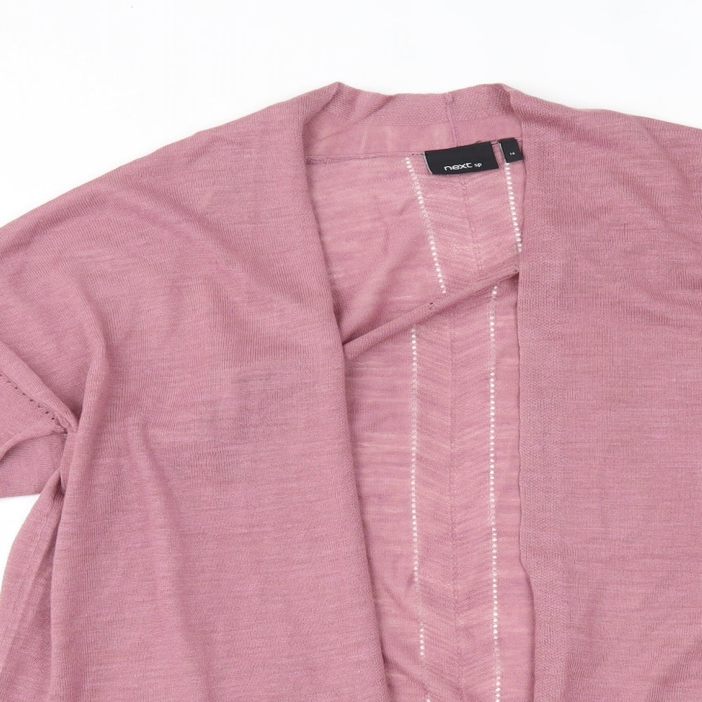 NEXT Womens Pink   Cardigan Jumper Size 14