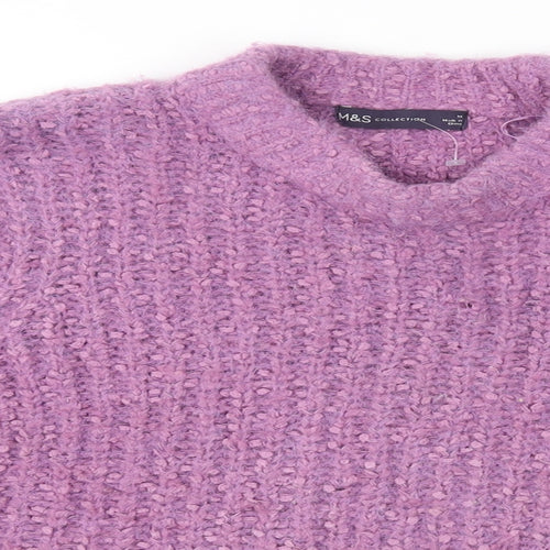 M&S Womens Purple   Pullover Jumper Size 14