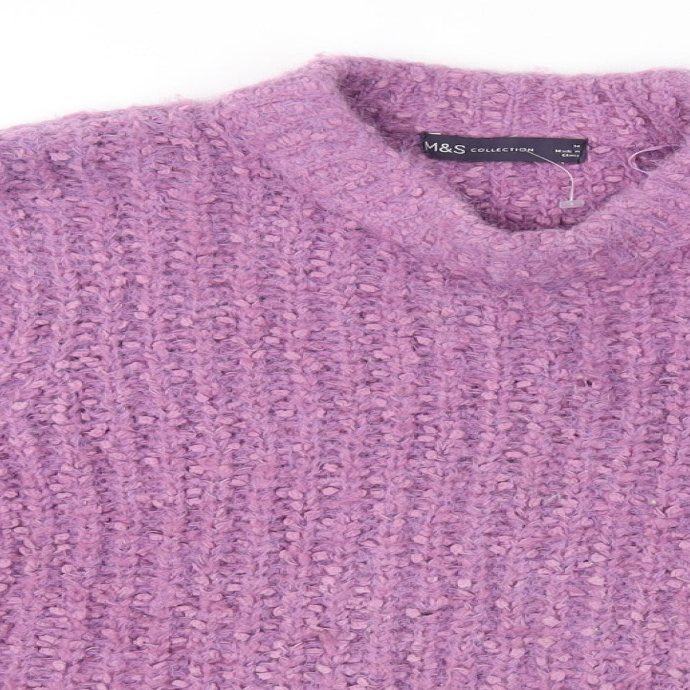 M&S Womens Purple   Pullover Jumper Size 14