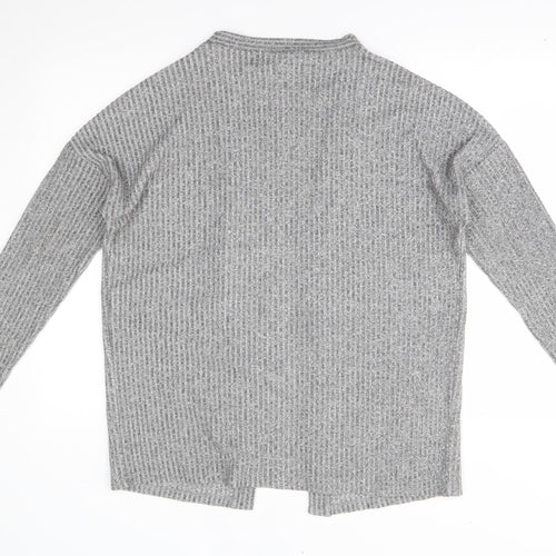Jeff&co Womens Grey   Cardigan Jumper Size 10