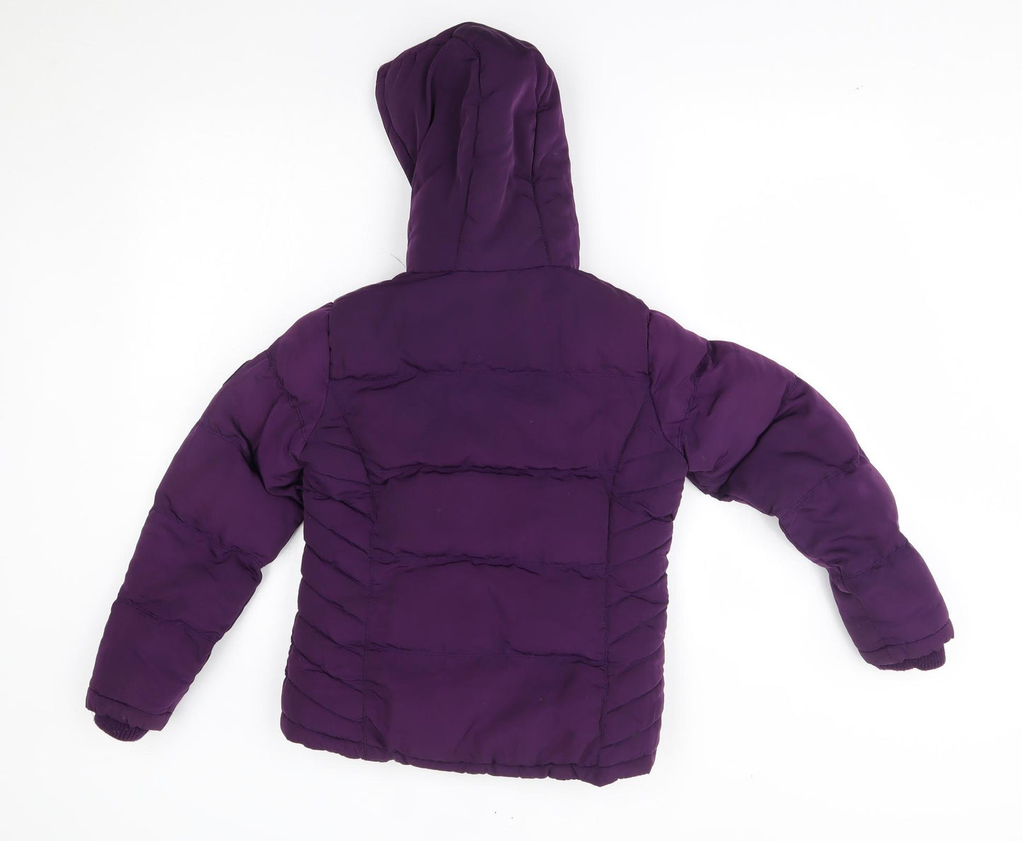 SoulCal&Co Girls Purple   Quilted Coat Size 7-8 Years