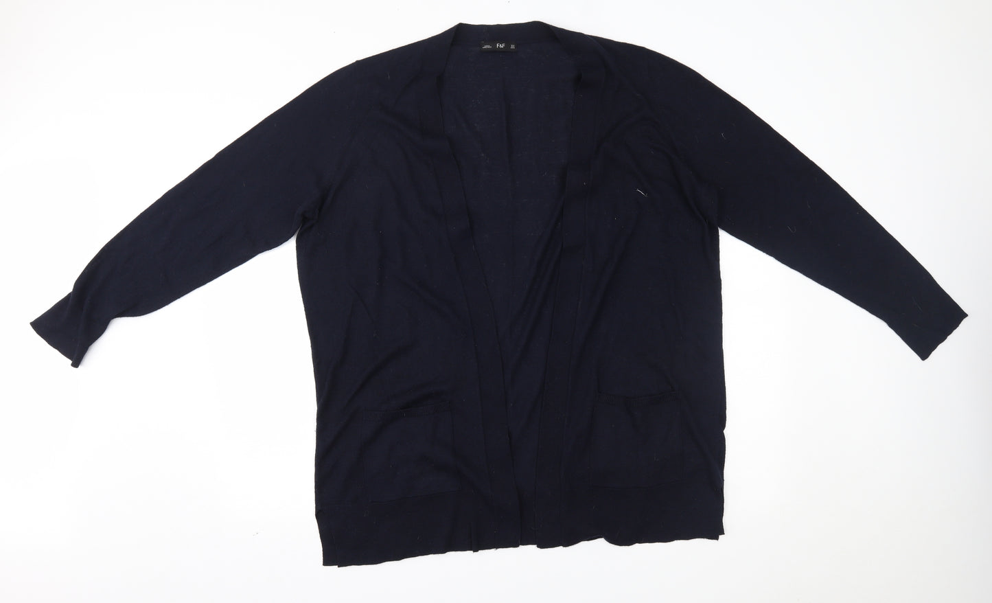F&F Womens Blue   Cardigan Jumper Size 18