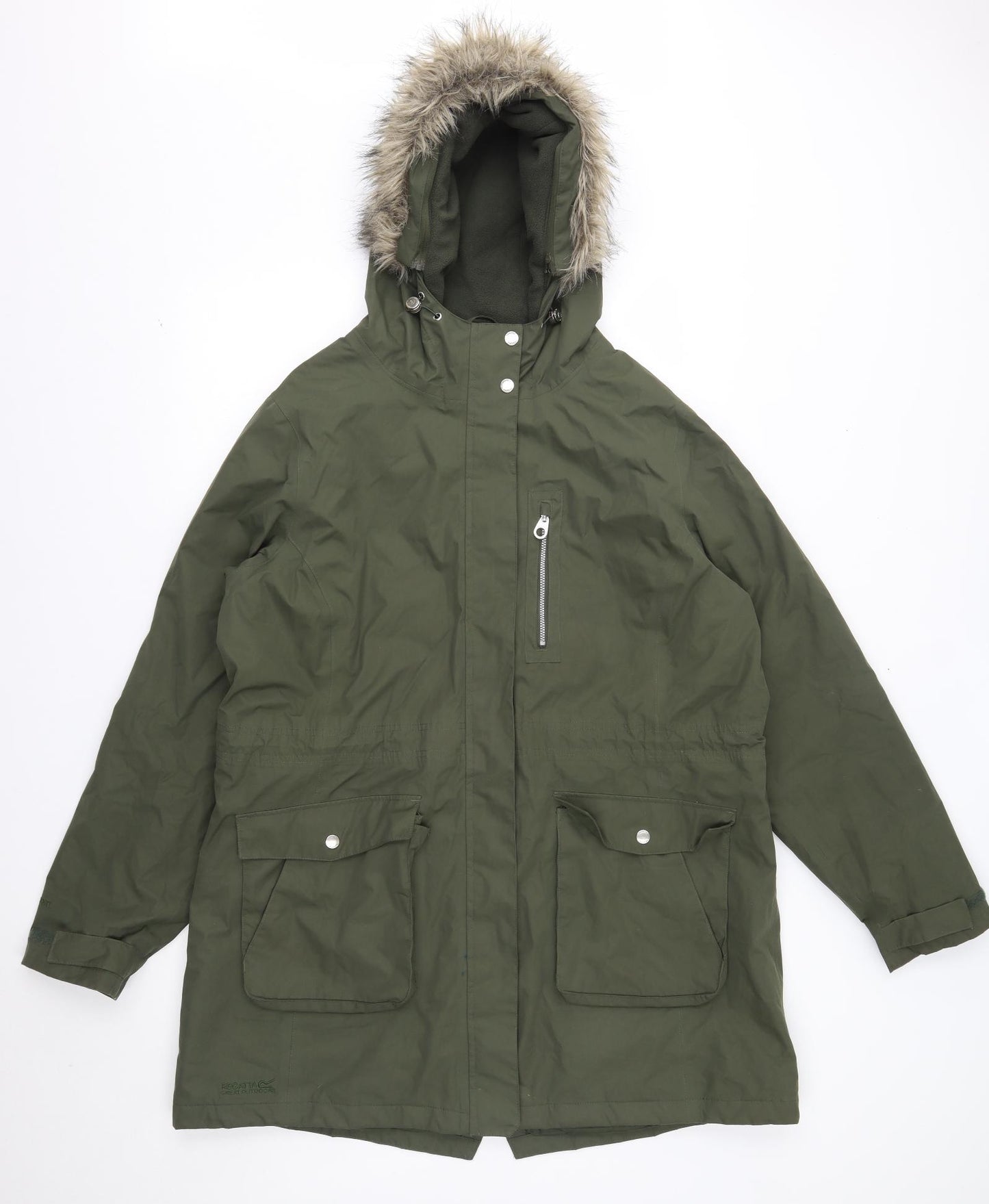 Regatta Womens Green   Parka Coat Size 20