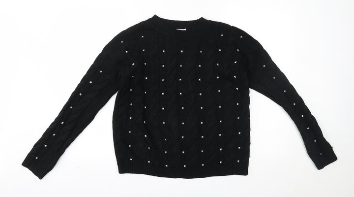 TU Womens Black Pullover Jumper Size 8