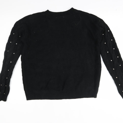 TU Womens Black   Pullover Jumper Size 8