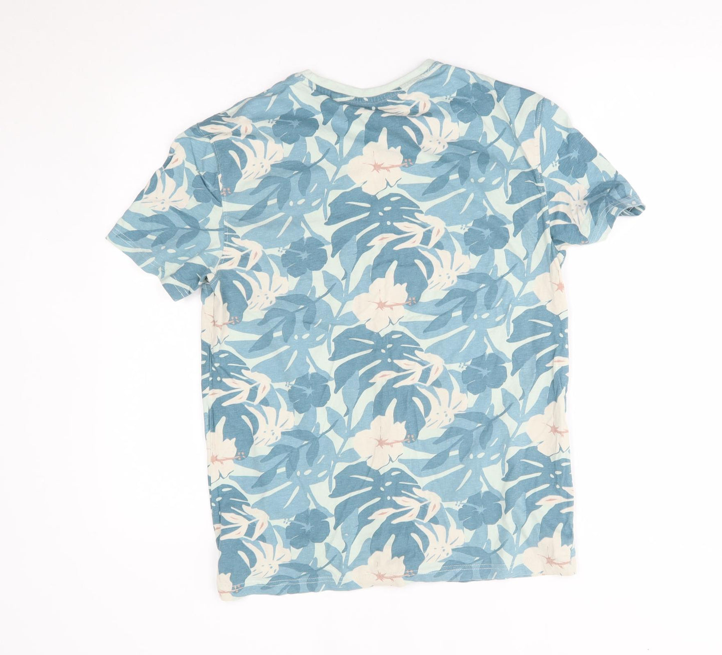 George Mens Blue Floral   T-Shirt Size S