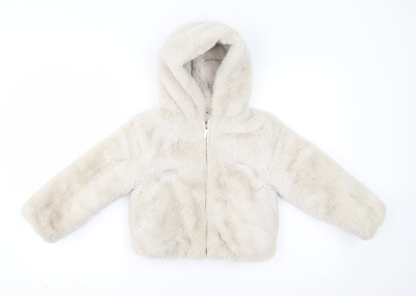M&S Girls Beige   Jacket Coat Size 6-7 Years