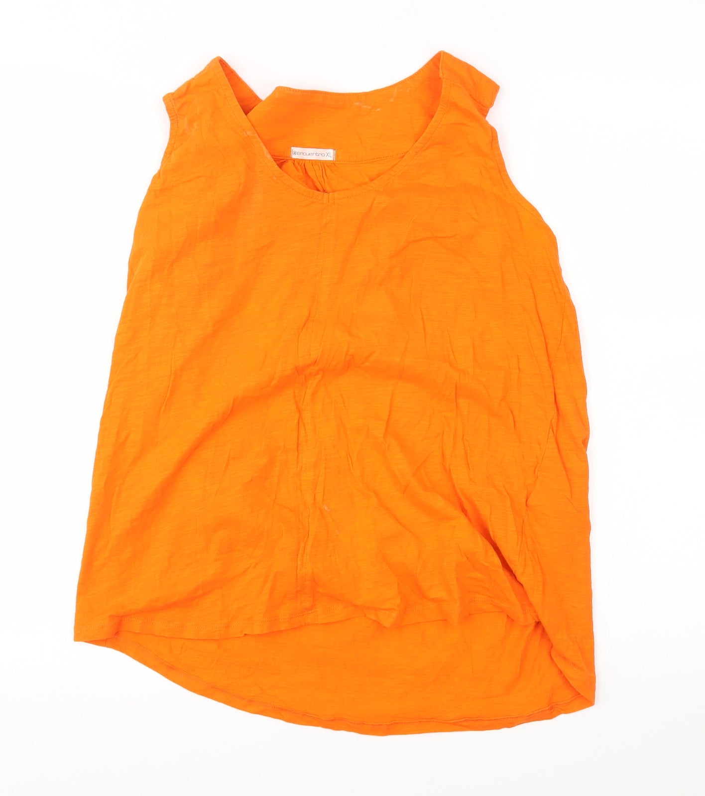 encuentro Womens Orange   Basic Tank Size XL