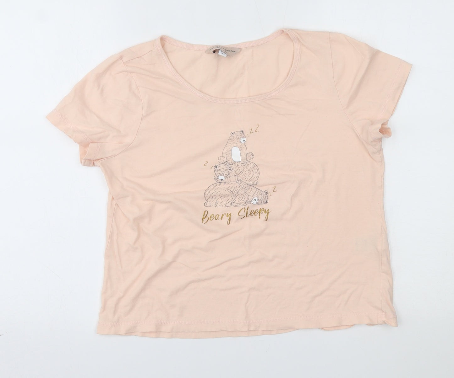 doroty perkins Womens Pink    Pyjama Top Size M  - beary sleepy