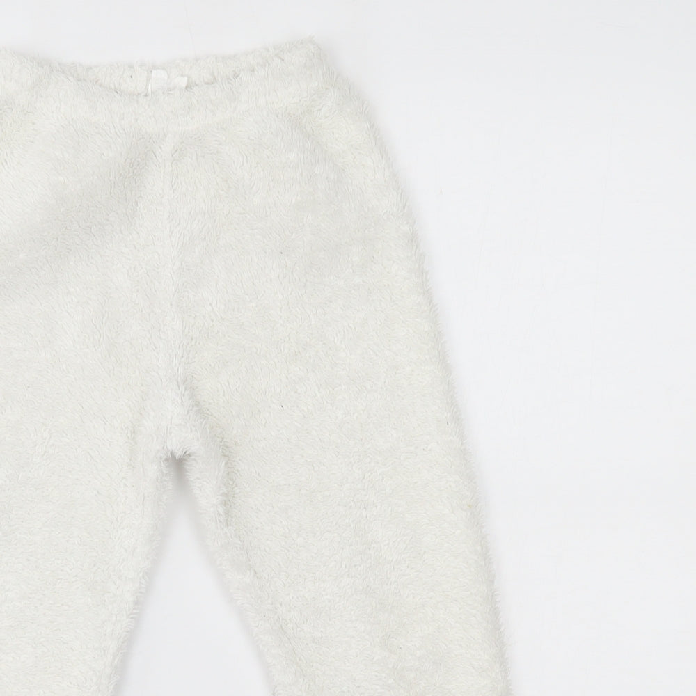 Matalan Girls White    Lounge Pants Size 4-5 Years
