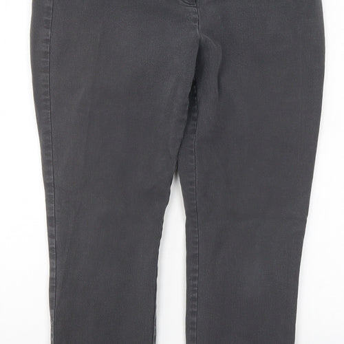 Marks and Spencer Womens Grey  Denim Skinny Jeans Size 12 L25 in