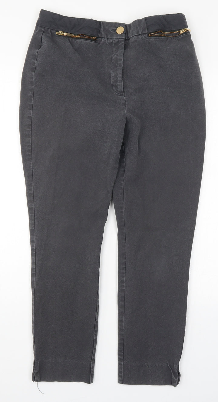 Marks and Spencer Womens Grey  Denim Skinny Jeans Size 12 L25 in