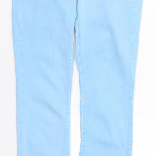Preworn Womens Blue  Denim Skinny Jeans Size 8 L28 in
