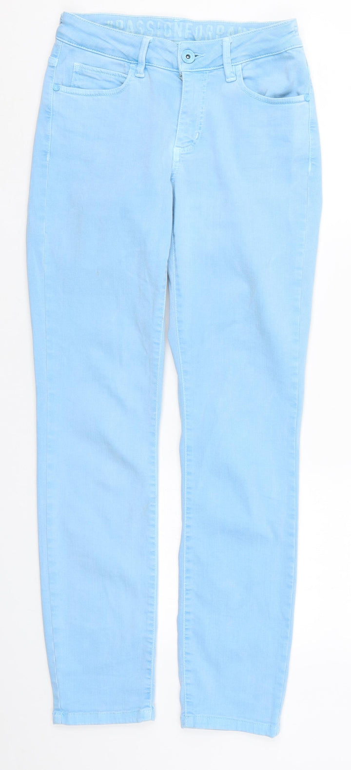 Preworn Womens Blue  Denim Skinny Jeans Size 8 L28 in