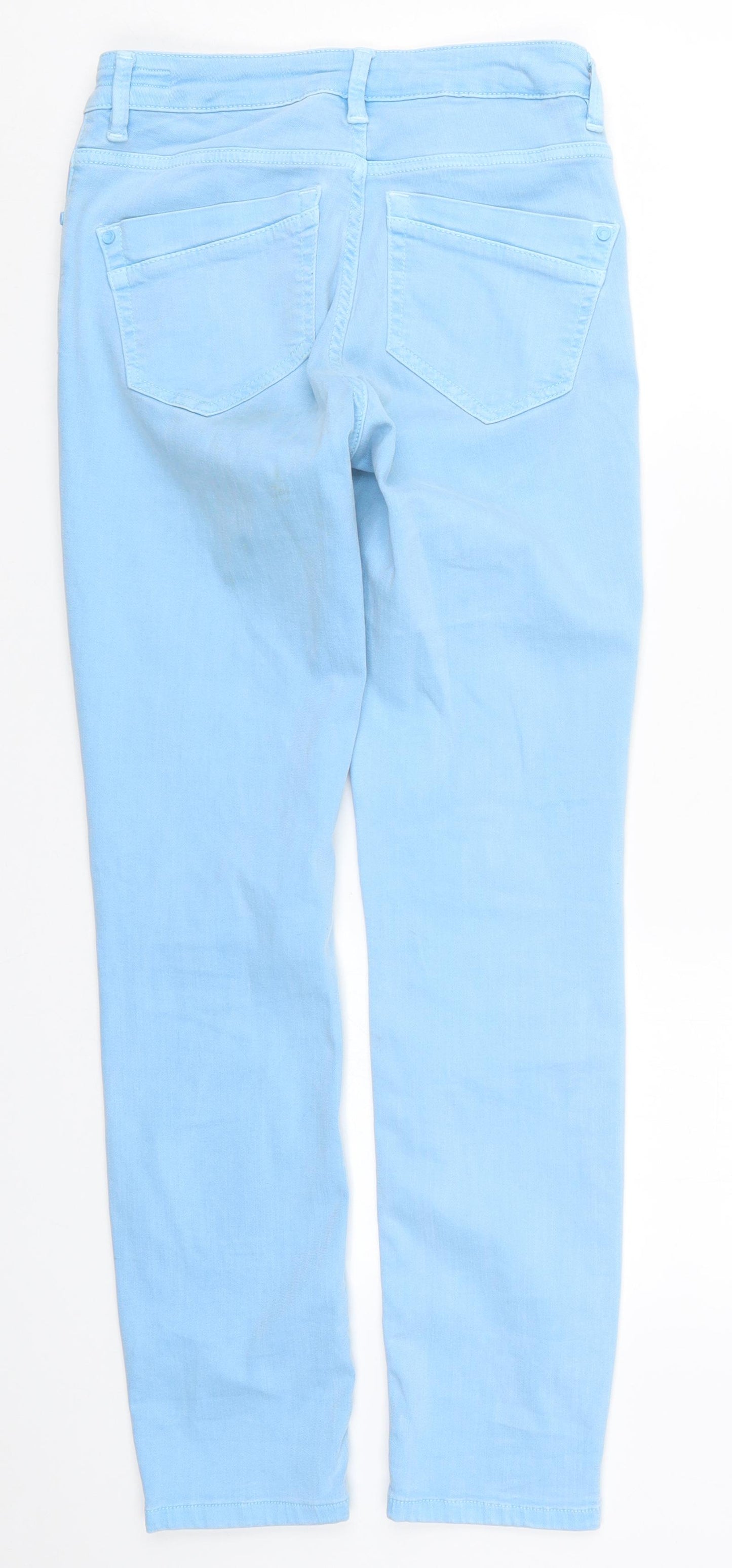 Preworn Womens Blue  Denim Skinny Jeans Size 8 L28 in