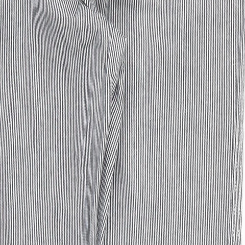 NEXT Womens Black Striped  Trousers  Size 6 L25 in - Black and White
