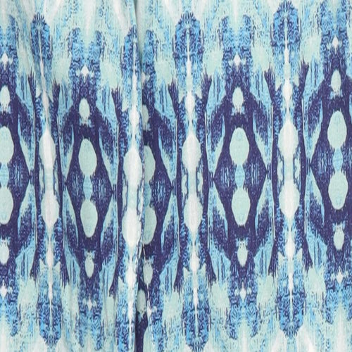 H&M Womens Blue Geometric Denim Jegging Jeans Size 10 L26 in