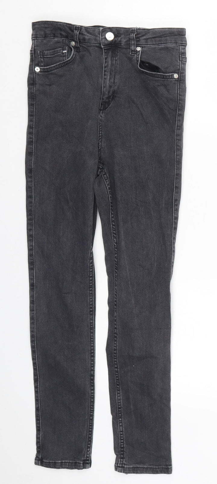 Blanche Womens Grey  Denim Skinny Jeans Size 26 in L25 in