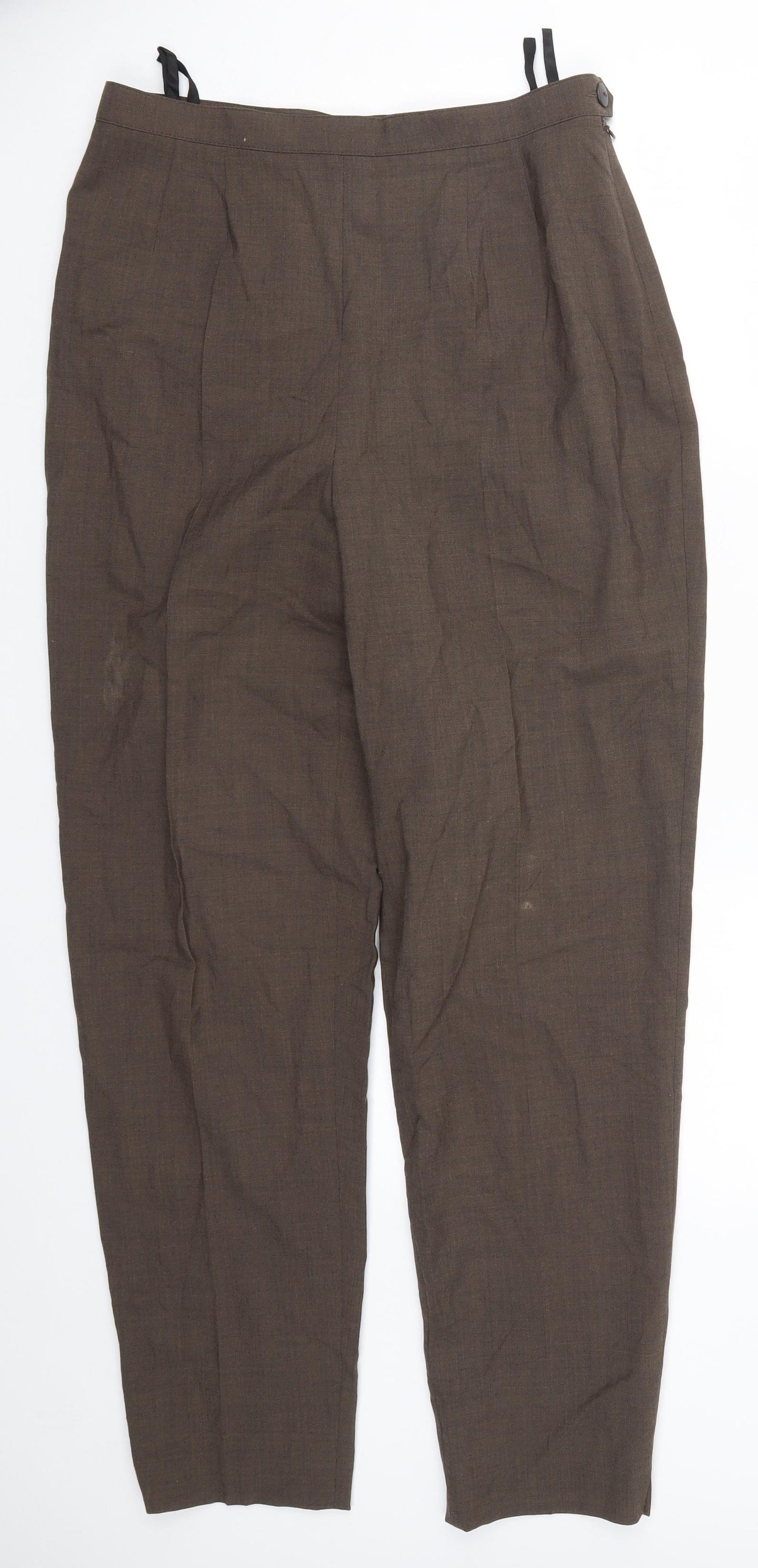 Joy Womens Brown   Trousers  Size 16 L34.5 in