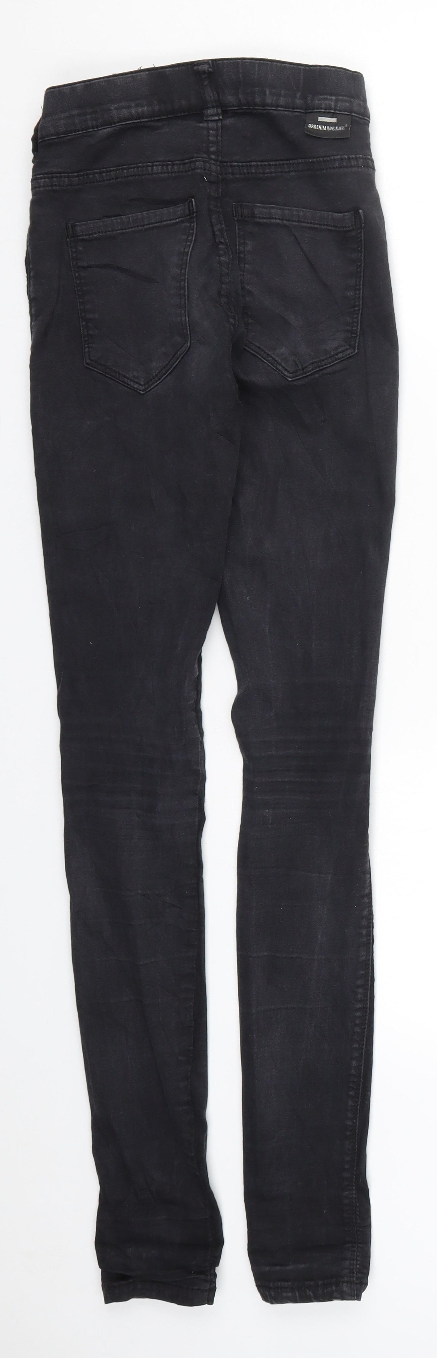 Dr Denim Womens Black  Denim Skinny Jeans Size S L30 in