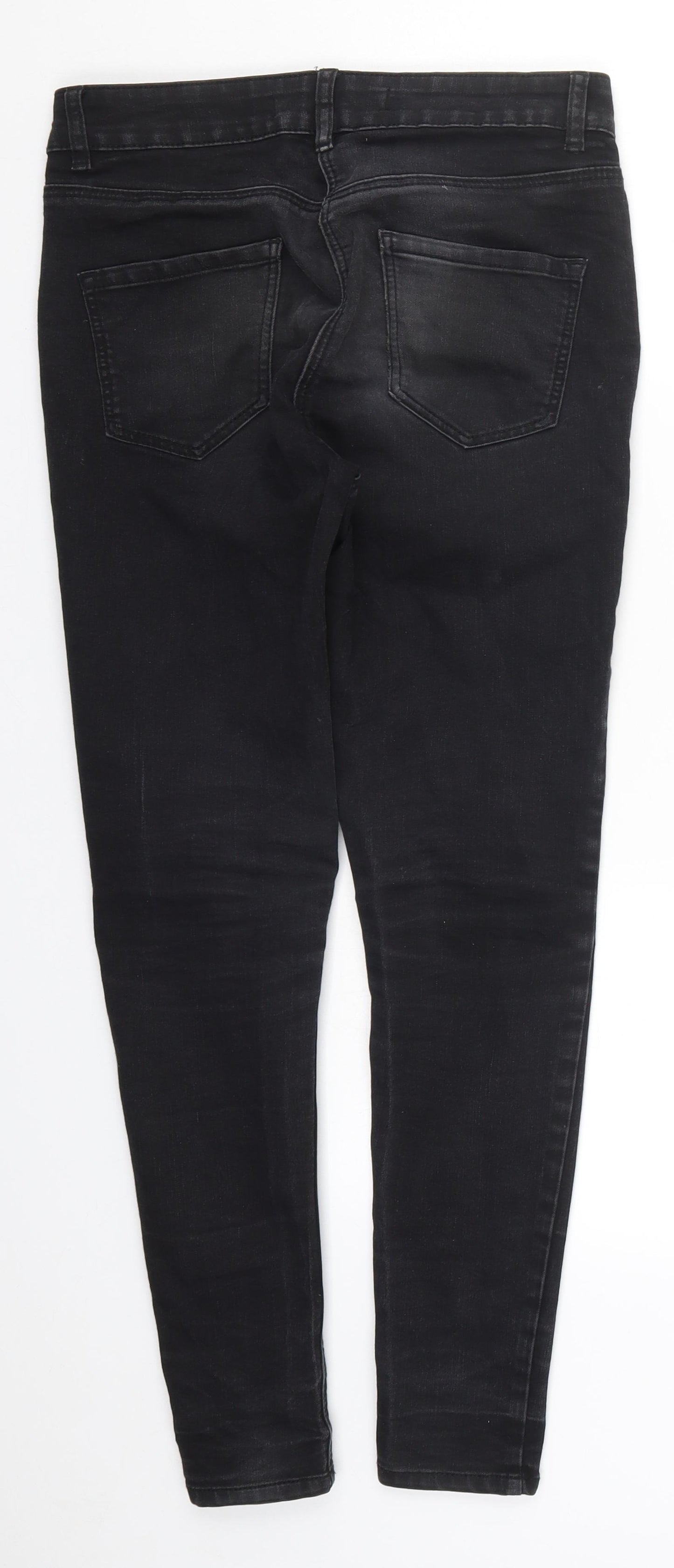 George Womens Black  Denim Skinny Jeans Size 10 L27 in
