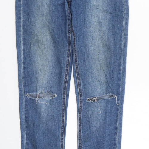 Boohoo Womens Blue  Denim Skinny Jeans Size 6 L30 in