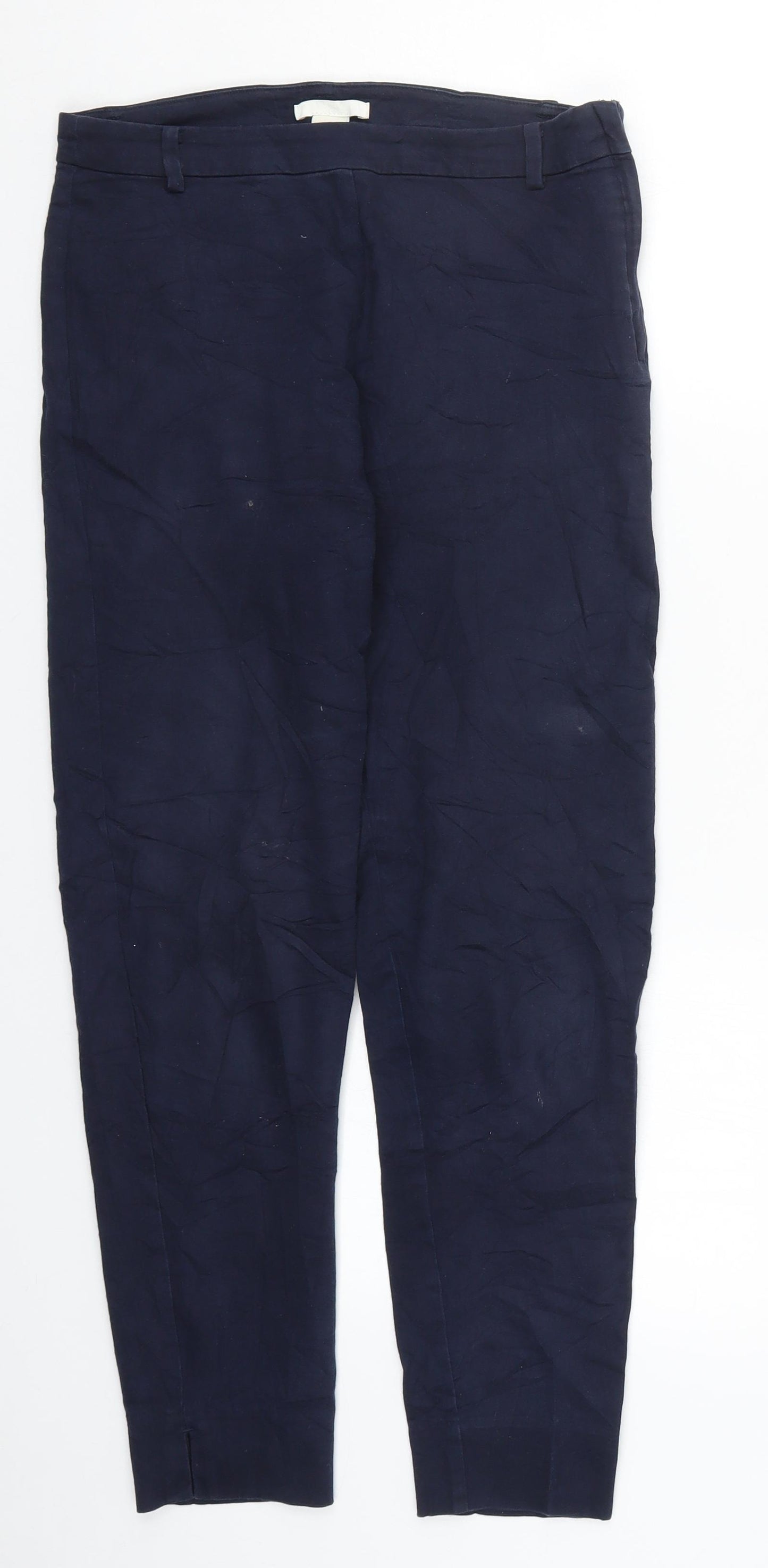 H&M Womens Blue   Trousers  Size 8 L26 in