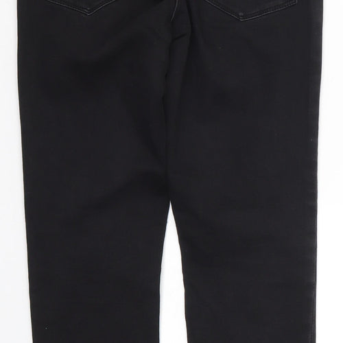 Papaya Womens Black  Denim Skinny Jeans Size 8 L25 in