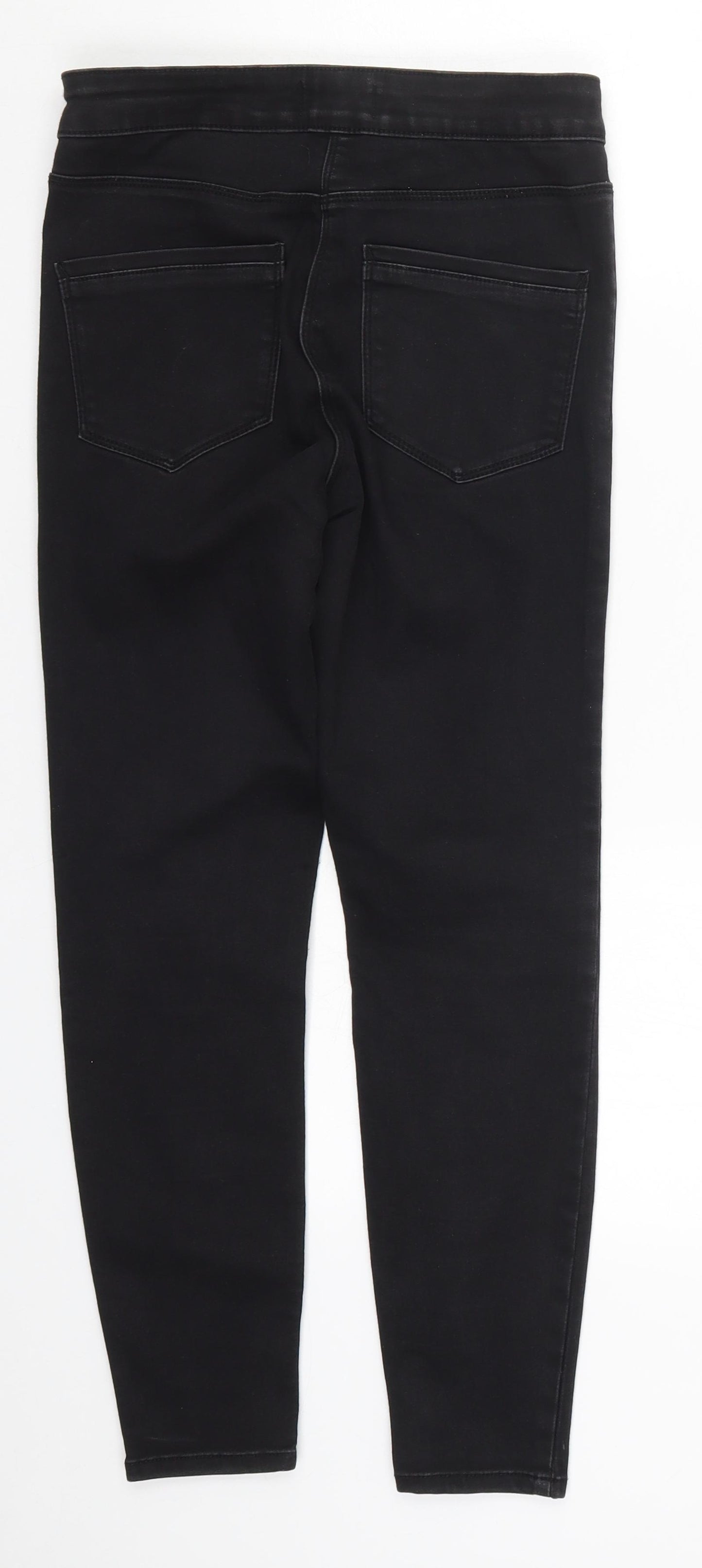 Papaya Womens Black  Denim Skinny Jeans Size 8 L25 in