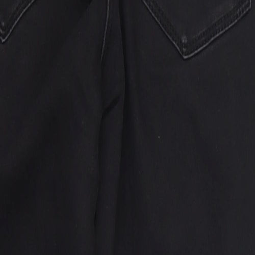 Papaya Womens Black  Denim Skinny Jeans Size 8 L25 in