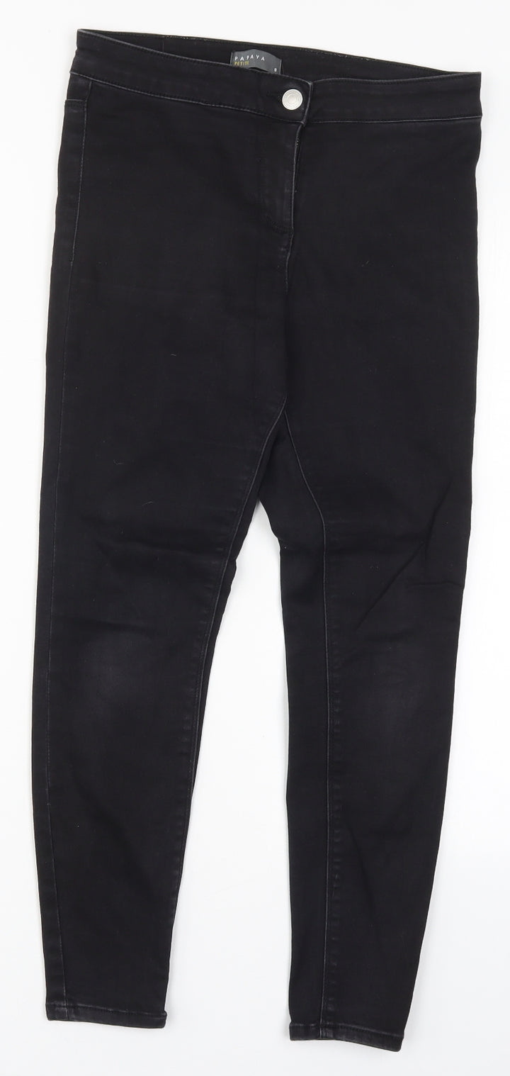 Papaya Womens Black Denim Skinny Jeans Size 9 Months L24.5 in