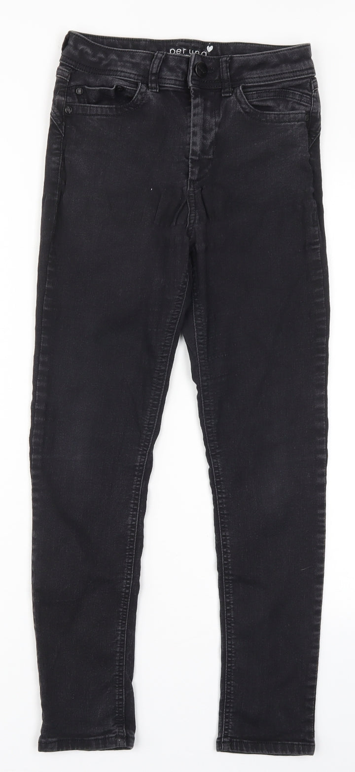 Marks and Spencer Womens Black  Denim Jegging Jeans Size 8 L25.5 in