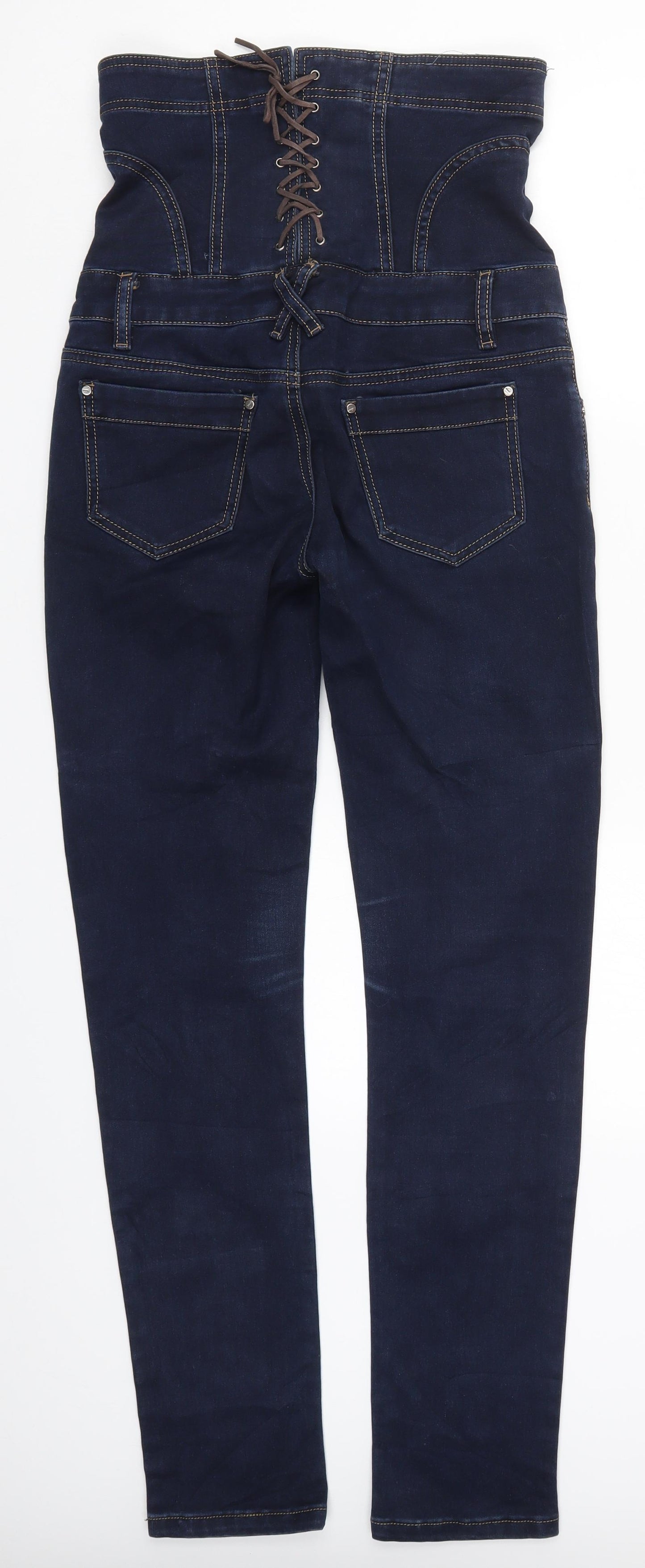 Yazz Tez Jeans Womens Black  Denim Skinny Jeans Size 29 in L31 in - Corset