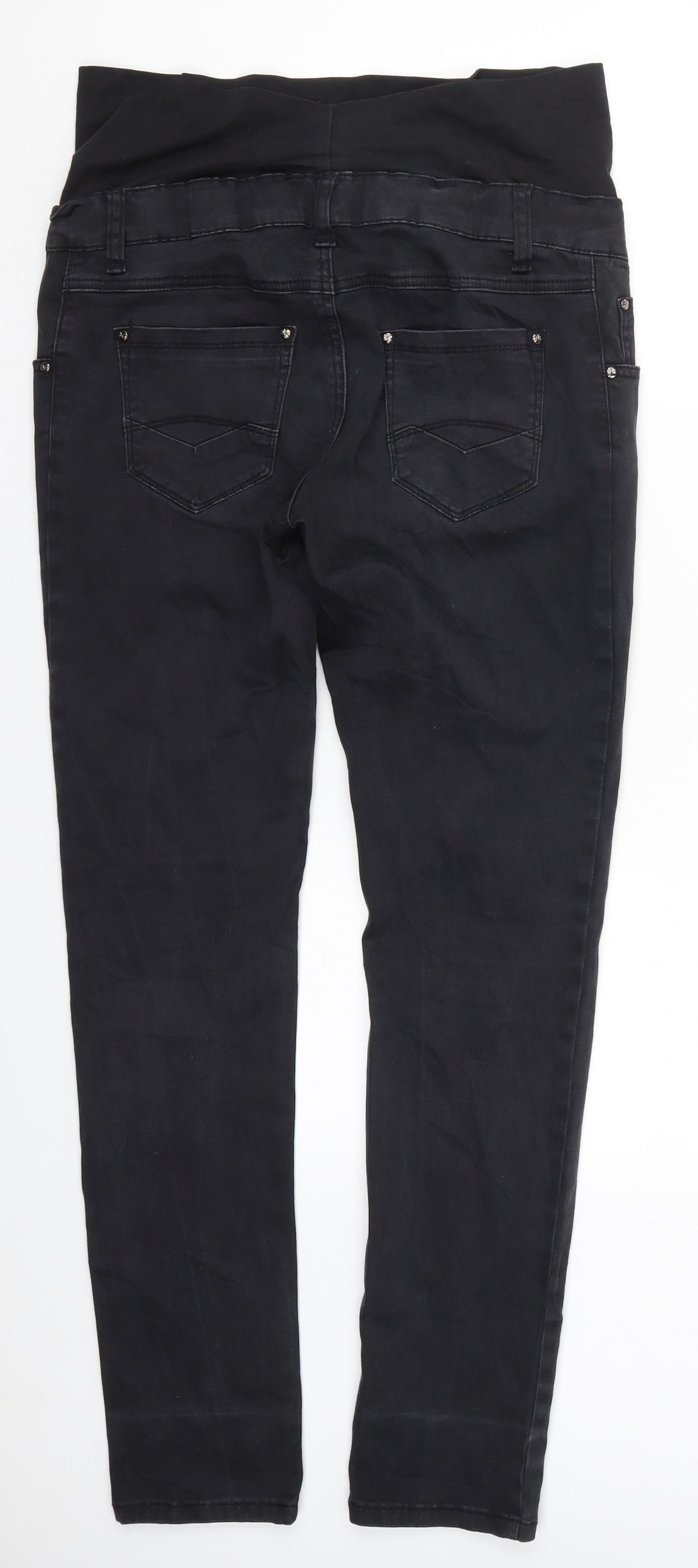Makpl Womens Black  Denim Skinny Jeans Size 34 in L30 in