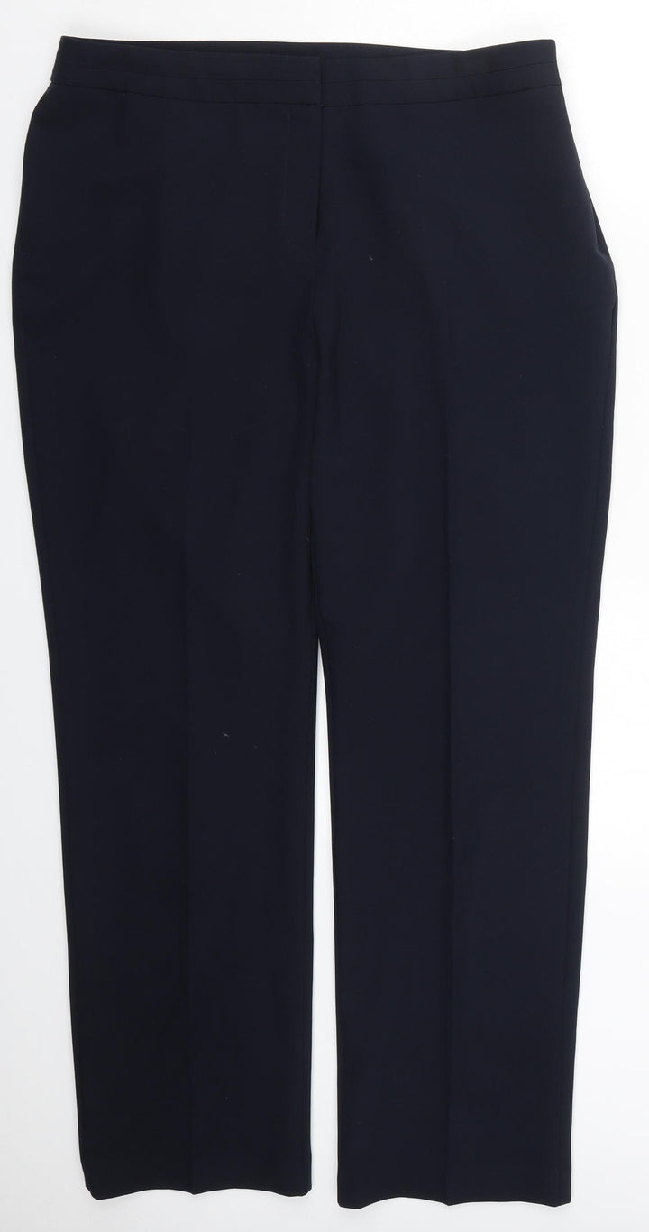 Bonmarché Womens Blue Trousers Size 14 L29.5 in