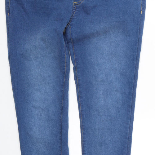 Boohoo Womens Blue  Denim Skinny Jeans Size 8 L28 in