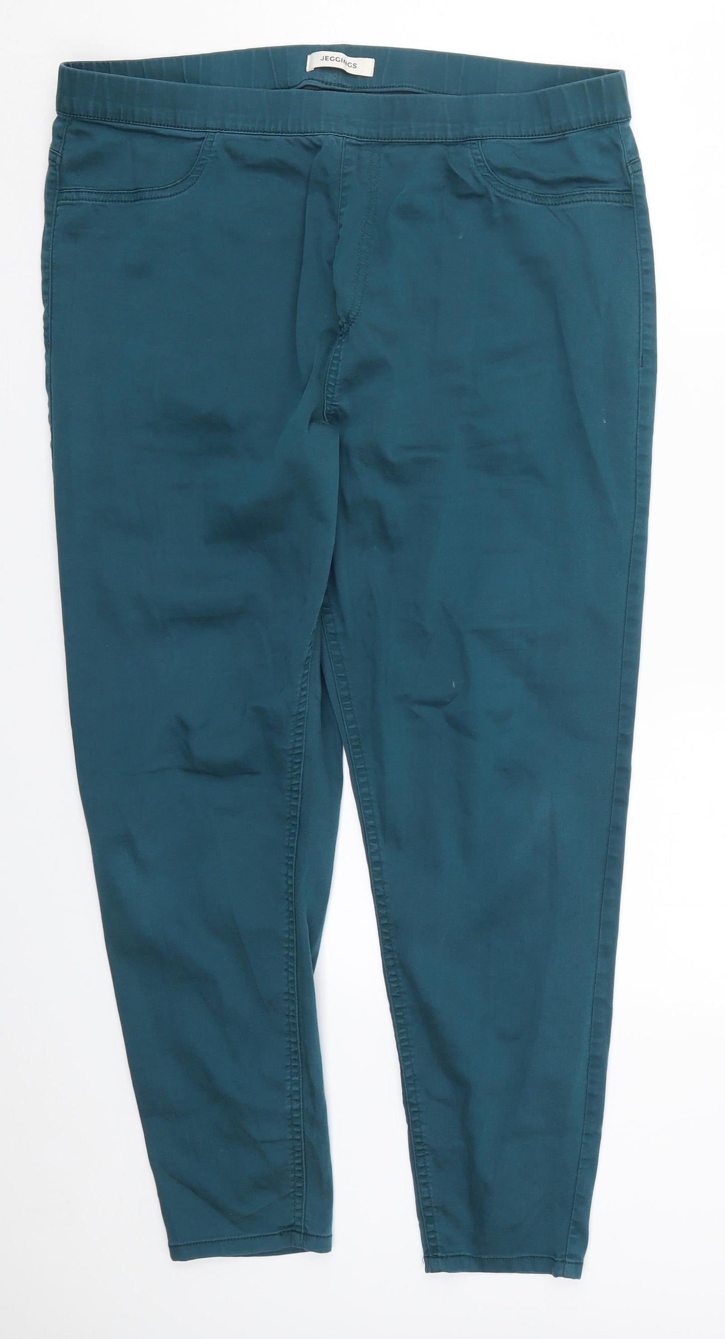 Marks and Spencer Womens Blue  Denim Jegging Jeans Size 18 L27 in