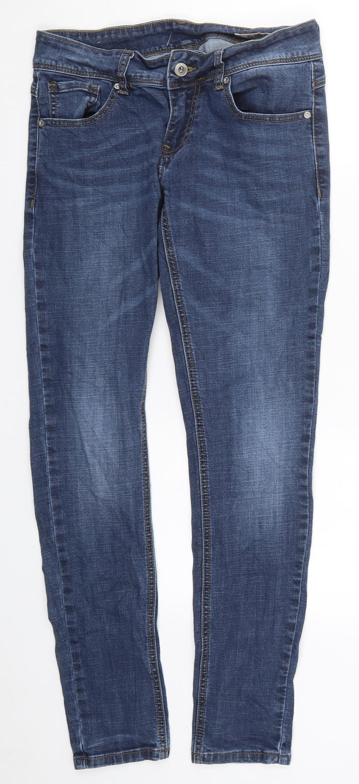 Remix Womens Blue  Denim Skinny Jeans Size 8 L29 in