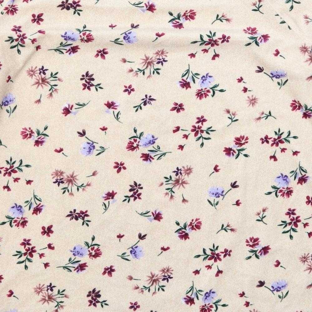 Primark Womens Pink Floral  Top Pyjama Top Size 10