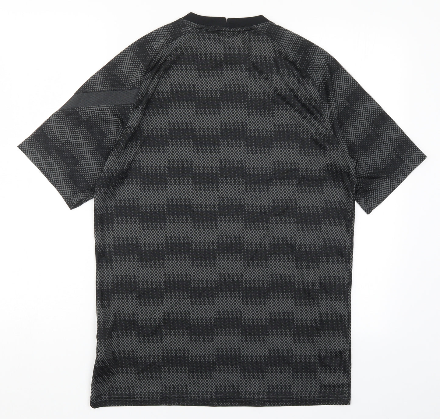 Nike Mens Grey Geometric  Basic T-Shirt Size M