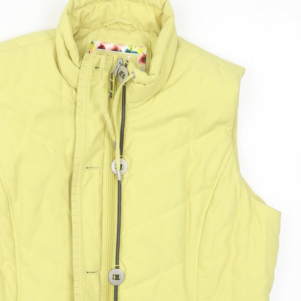 Per Una Womens Yellow   Gilet Coat Size L