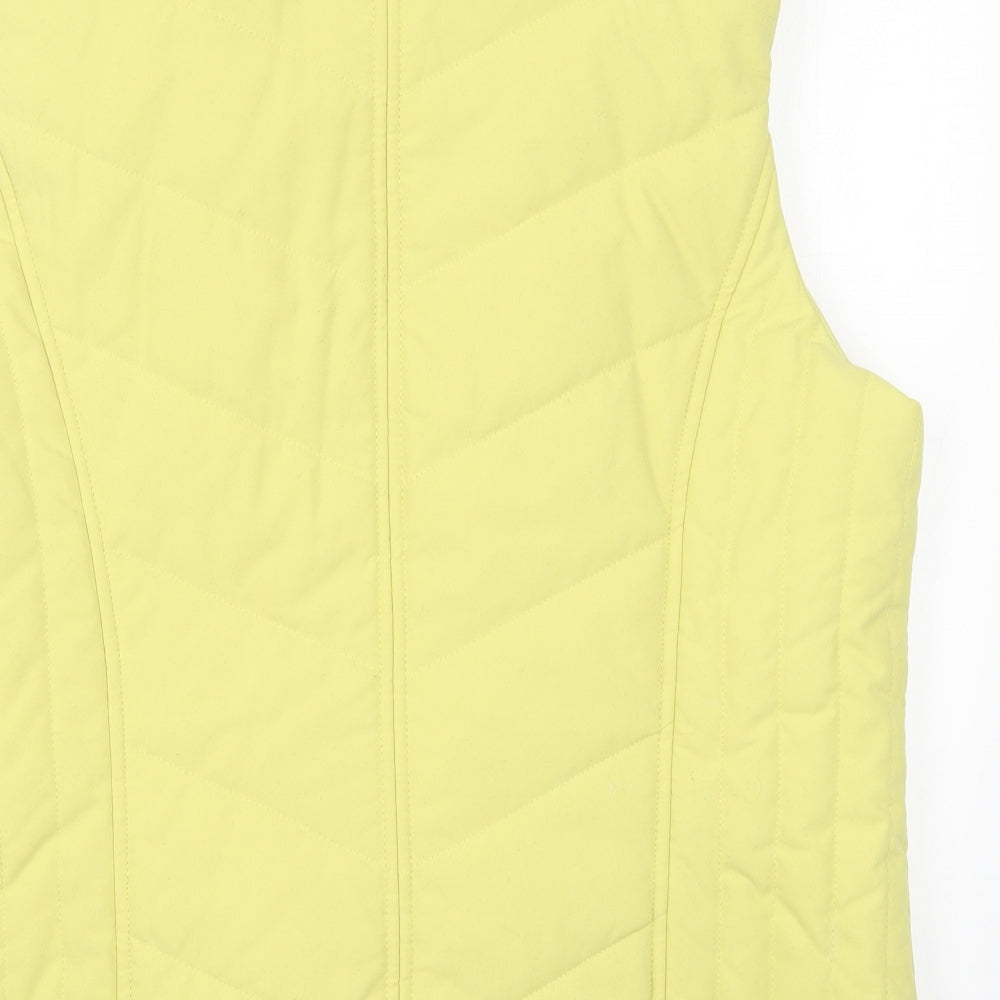 Per Una Womens Yellow   Gilet Coat Size L