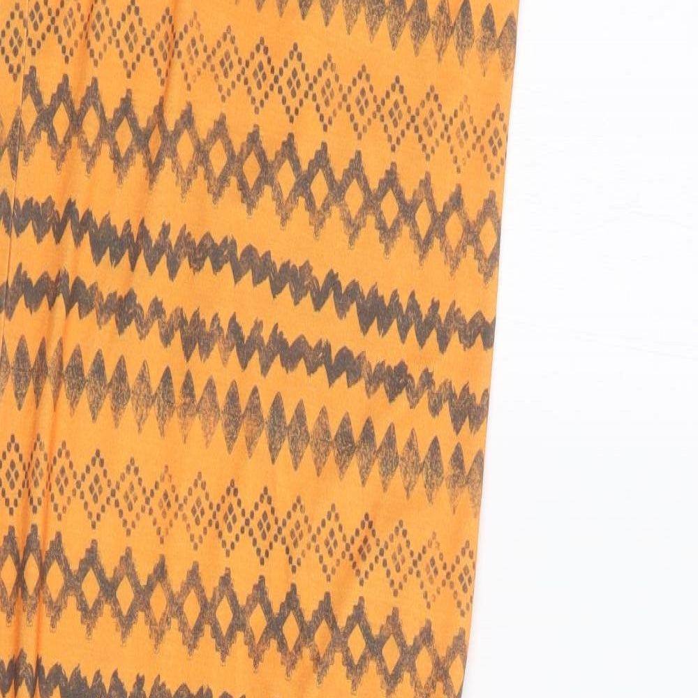 Candy Couture Girls Orange Geometric  Maxi  Size 10 Years