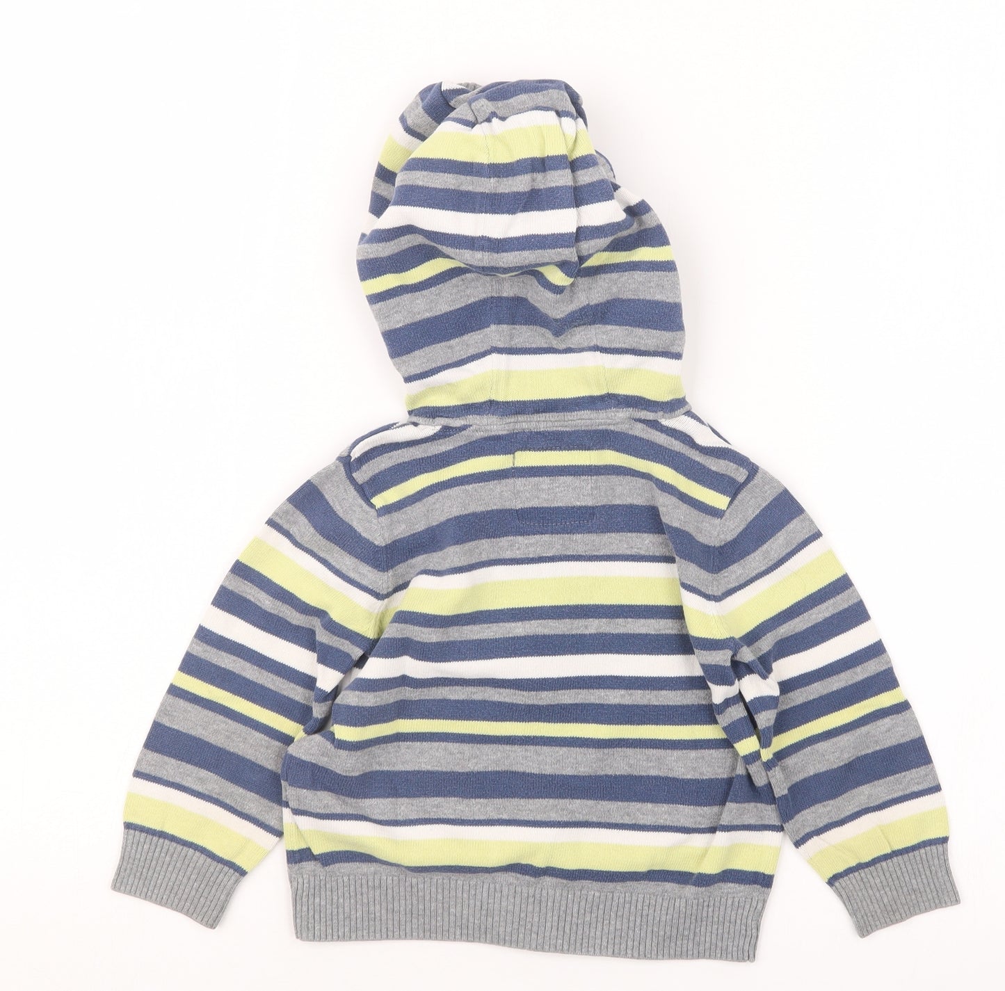 TU Boys Grey Striped Knit Jacket  Size 18-24 Months