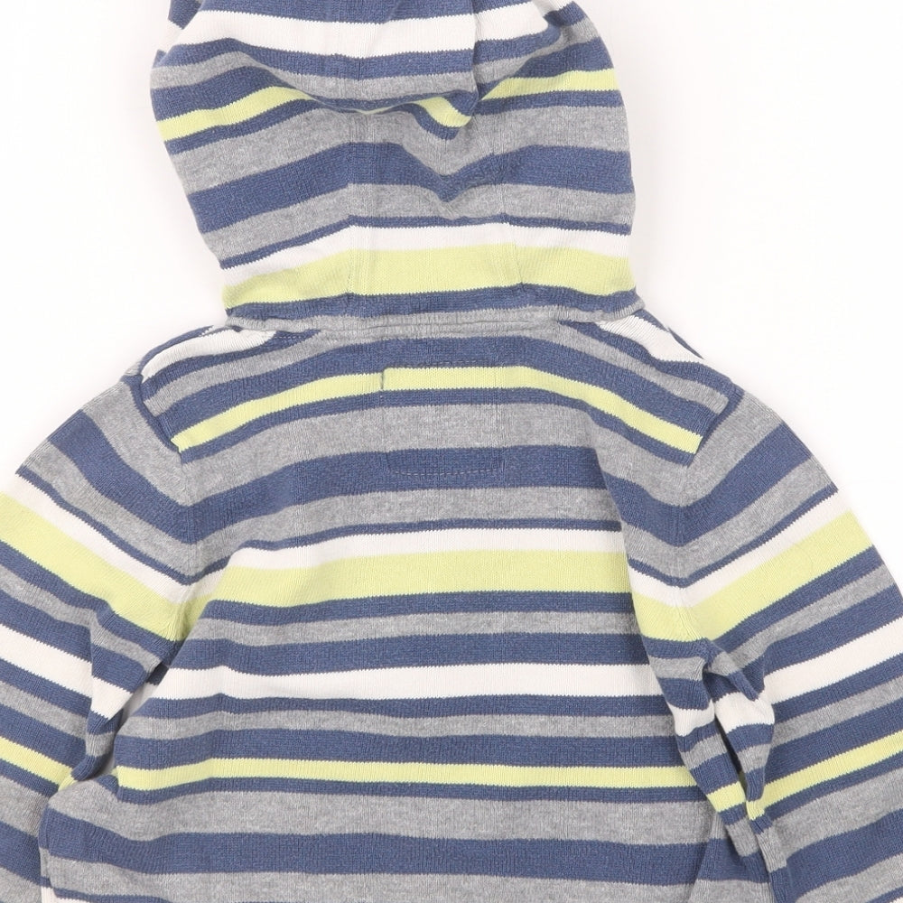 TU Boys Grey Striped Knit Jacket  Size 18-24 Months