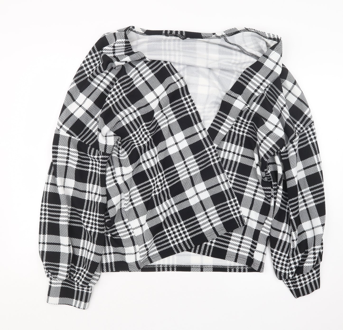 SheIn Womens Black Check  Jacket  Size L